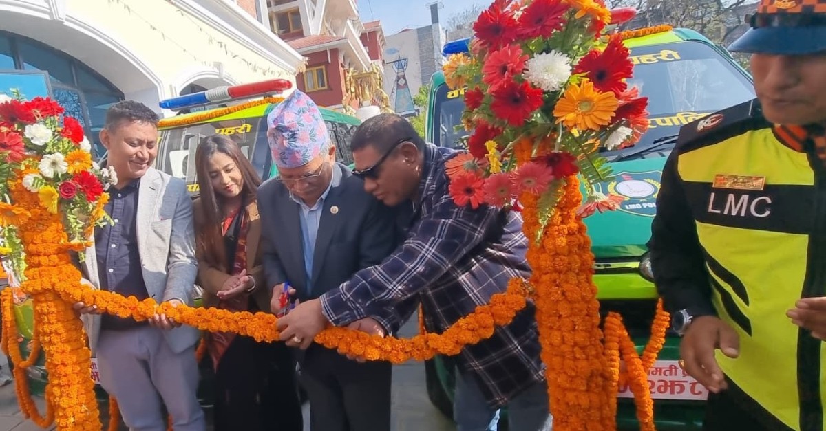 ललितपुर महानगरपालिकाले वातावरण प्रदुषण नियन्त्रणको लागि भ्यान परिचालन